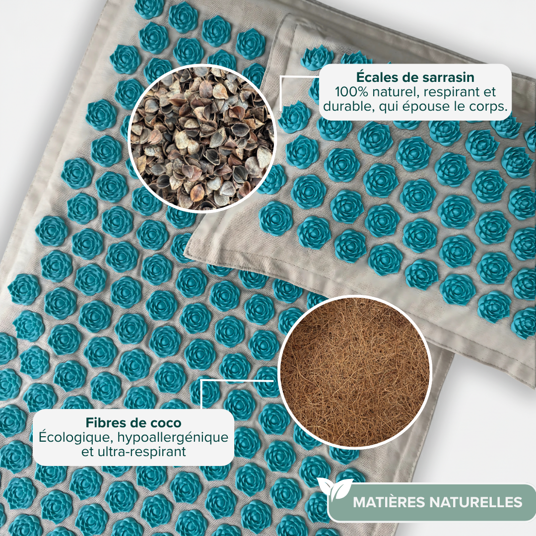 Tapis d’acupression, 15 minutes pour un corps sain